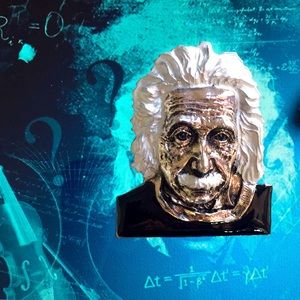 🍏50% OFF/3+...Albert Einstein Inspired Brooch/Pendant